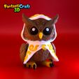 IMG_8043.jpeg FANTASTICRAFT3D - Mystic Owl flexi- Fantasy, Mystical, Wizard, D&D