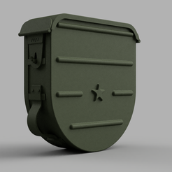 maxim-ammo-box-round.png Archivo STL CAJA DE MUNICIÓN 1/35 SOVIÉTICA MAXIM/ DP27・Diseño de impresión en 3D para descargar, TWGCDesign