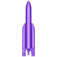 Ariane 5 Model lowpoly.stl Ariane 5 Rocket Printable Miniature