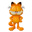 Garfield.png Garfield Confident Pose STL 3D Model
