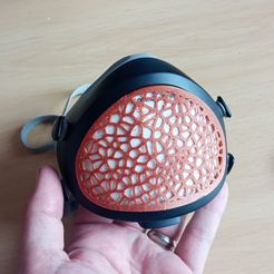 Einrastbare Abdeckung für Flo-Mask - Voronoi-Stil