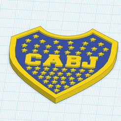 Escudo-Boca-Juniors.png STL file Boca Juniors Coat of Arms・3D printable model to download