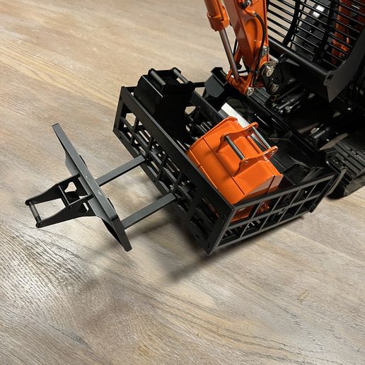 🧺 Tool Basket for Sfrog Hitachi Zaxis Zx135US 1/14・ OBJ File for