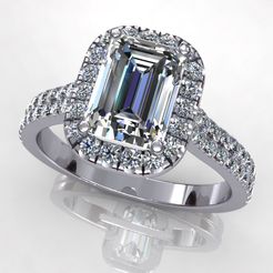 1.jpg STL file Diamond Wedding Ring R58.1・3D printer design to download