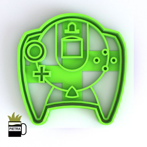 JOSTICKS Sega Dreamcast CUTTING MOULD FOR FONDANT CALLETS - 3D model önizlemesi