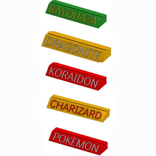 🐉 Pokemon TCG Display Stand - No AMS・ 3D File for 3D printing・Cults
