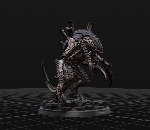 "Créature Alien Bio-Organique" – Figurine 3D Sci-Fi Collector