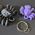 keych3.jpg Articulated Jumping Spider Keychain Version