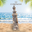 xyz.png Beach Lighthouse STL | Nautical Coastal Decor | Seashell Lighthouse | 3D Printable Beach Ornament | #BEACHXCULTS