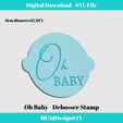 2.png Oh Baby Fondant Stamp Embosser & Debosser | Polymer Clay Stamps | Baby Shower Cutters