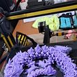 Розовый дракон, День святого Валентина, артикулирующее животное Flexi Wiggle, печать на месте, фантазия