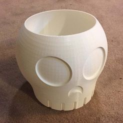 Skully_Bowl.JPG Free STL file Skully Bowl・3D print model to download