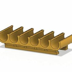 dart_holder_6.jpg Файл 3MF Держатель дротиков Nerf Dart 6 слотов・Дизайн 3D-печати для загрузки3D