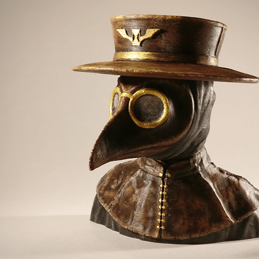 Plague Doctor bust 3D model