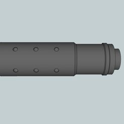 3ef95d93c1ff1cb8641273279dec04ad_display_large.jpg Free STL file Airsoft Mk 23 Short silencer・3D print design to download