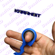 Karambit-niebieski.png Karambit keychain spinner version PRO  tiktok keyrambit keyspinner