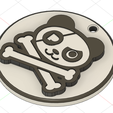 14.png key ring/ Pandaman One Piece key ring (Jolly Roger)