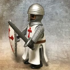 IMG_1178.jpg Archivo STL COTA DE MALLA BRAZOS EJERCITO MEDIEVAL PARA CUSTOM ESCALA FIGURA PLAYMOBIL・Diseño de impresión en 3D para descargar