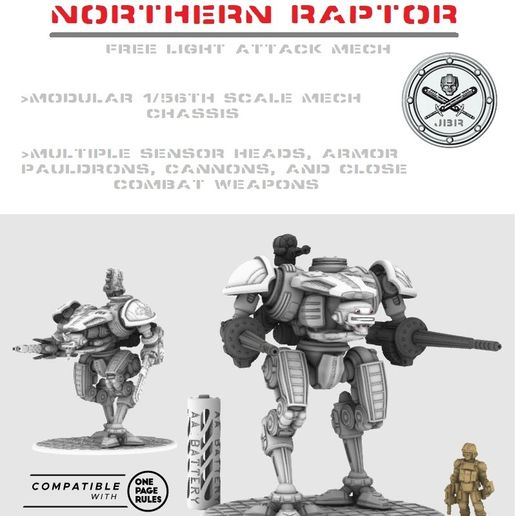 FREE-The Northern Raptor Light Attack Mech