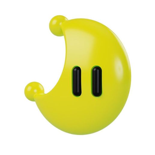 🌙 Super Mario Odyssey Moon・ STL File for ・Cults