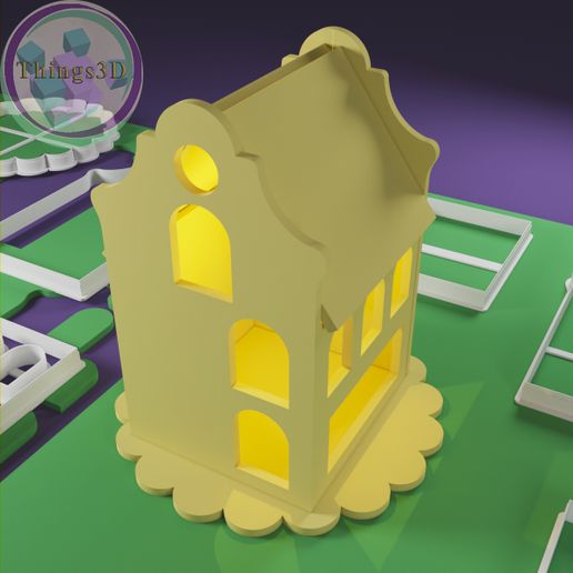 House cookie cutter 3D model
