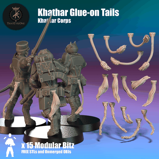 Khathar Glue-on Tails - FREE