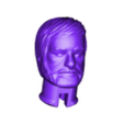 head.obj Star Wars .stl obi wan .3D action figure .OBJ Kenner style.