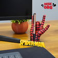 Spiderman.png Spiderman Hand Pen and Phone Holder