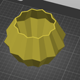 Capture1.png Геометрический цветочный горшок 1 STL файл - цифровая загрузка -6 размеров - домашняя утварь, минималистский современный дизайн
