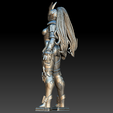 uyihkjh.png Cyber Valkyrie - Guerrier blindé futuriste Modèle imprimable en 3D (OBJ)