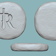 rs angles.png Runescape Symbol - Rune - STL Keychain