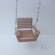 PORCH-SWING-SINGLE-4.png Porch Swing Miniature Furniture for Dollhouse |  Dollhouse Porch Furniture, Miniature Porch Swing, Half Scale Porch Swing