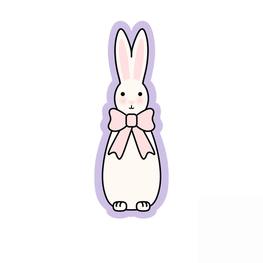 Standing Bunny Cookie Cutter STL – 2 Inch Cute Easter Rabbit 3D Print File