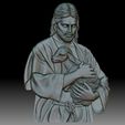 216.jpg Jesus Christ with the lamb - bas-relief for CNC router