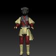 ScreenShot233.jpg Star Wars .stl PRINCESS LEIA ORGANA (Boushh) .3D action figure .OBJ Kenner style.