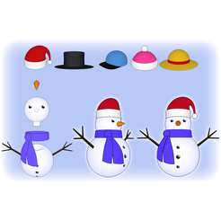 snowman1024.png STL file Save snowman・3D print design to download