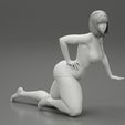 Girl-06.jpg Fichier 3D Fille sexy posant à genoux Modèle d'impression 3D・Objet imprimable en 3D à télécharger, 3DGeshaft