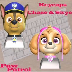 1_1.jpg 3D file Keycap Chase Skye - Paw Patrol・3D printer design to download