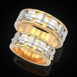 Wedding-ring-82-1.jpg Fichier STL Anneau de mariage 82・Idée pour impression 3D à télécharger