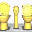 STL file OTAMATONE - SKIBIDI TOILET - FUNNY MODEL 🚽・3D print