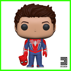 Spiderman-ps4-01.png 3D file SPIDER MAN PLAYSTATION 4 FUNKO POP WHAT IF MARVEL・3D printer model to download, deslimjim