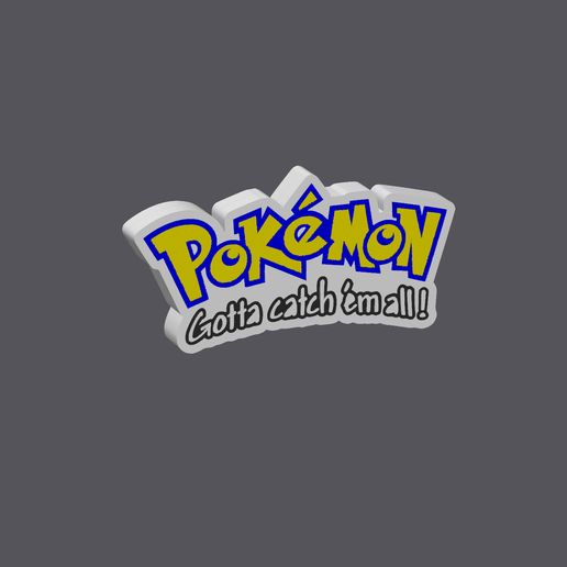 Free 3MF file POKEMON GOTTA CATCH 'EM ALL LOGO DISPLAY 🐉 ・3D printer ...