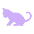 cat up.stl minimalist cats