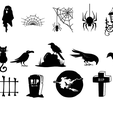 assembly7.png HALLOWEEN Art Wall - Set of 252 models
