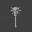 skull-mace.jpg Skull Mace- bit, weapon
