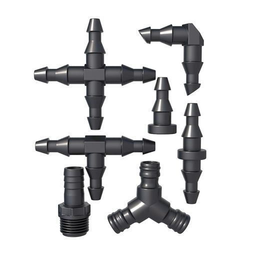 Drip Irrigation Fittings Kit / Irrigation Barbed Connectors Water Hose Connector / Barbed Irrigation Fittings / pipes / valve