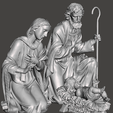 5.png Manger, birth, Christmas scene. Joseph, Mary and the child - MODEL 2