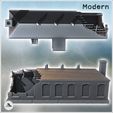 4.jpg Damaged building with two stairway entrances, bricked-up windows, and multiple chimneys (24) - Modern WW2 WW1 World War Diaroma Wargaming RPG Mini Hobby
