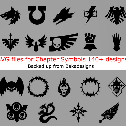 SVG files for Battletech knock offs 3D model