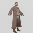 Renders0004.png Obi Wan Kenobi Star Wars Textured Rigged